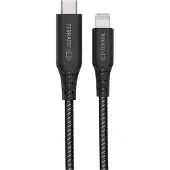 Terratec CHARGE CL2, 2 m, USB C, Lightning, Männlich, Männlich, Schwarz