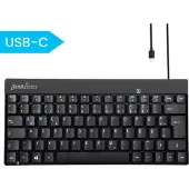 Perixx 11670 Tastatur USB QWERTY Deutsch - US Englisch Schwarz (PERIBOARD-422 DE)