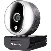 Sandberg Streamer USB Webcam Pro, 2 MP, 1920 x 1080 Pixel, Full HD, 60 fps, 1280x720@60fps, 1920x1080@30fps, 720p, 1080p