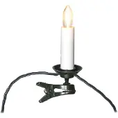Konstsmide LED Baumkette, Topbirnen, "One String", 25 funkelnde bernsteinfarbene Dioden, 4,5V, Innen, grünes Kabel - 1139-020