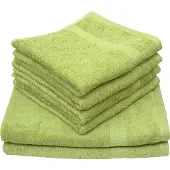 Dyckhoff Handtuch Set "Planet", grün, 6 Stk., Frottier, Frottier, Obermaterial: 100% Baumwolle, Handtuch-Sets, Handtuch Set, 4 Handtücher (50x100cm), 2 Duschtücher (70x140cm)