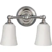 Elstead Lighting Huguenot Lake Wandleuchte chrom poliert Feiss FE-HUGOLAKE2BATH
