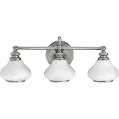 Elstead Lighting Elstead Ainsley LED Wandleuchte G9 3-fach Poliertes Chrom IP44