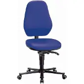 BIMOS Labordrehstuhl LEANOS 9138, Kunstleder, Stamskin Top blau
