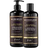 Kerargan - Duo Anti-Haarausfall Shampoo & Spülung mit Rizinusöl 1000 ml