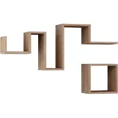 Homitis | Wandregal Follow naturel Spanplatte 116x45x20 cm | NADUVI