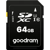 Goodram S1A0, 64 GB, SDXC, Klasse 10, UHS-I, 100 MB/s, 10 MB/s