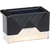 Grundig Gartenleuchten Solar 4er Pack - Solarleuchten für Terrasse und Zaun - Warmweißes Stimmungslicht - Inkl. Befestigungsmaterial - 6-8 Stunden Akkulaufzeit