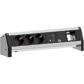 Bachmann DESK 3x Schutzkontakt 1x USB Charger 1x ABD GST18