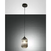 FABAS LUCE Pendelleuchte Aston E27 Ø140mm Grau