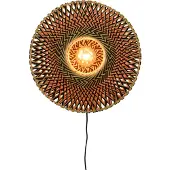 Good&Mojo - Wandlampe Bali - Bambus/Schwarz - Ø44cm