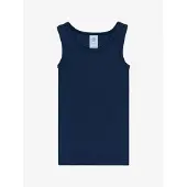 Sanetta Unterhemd "Unterhemd 1er Pack", Jungen, Gr. 140, N-Gr, blau (dunkelblau), Obermaterial: 100% Baumwolle CO(Bio)., Unterhemden Unterhemd