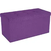 Intirilife Sitzbank 76x38x38 cm in NEBEL LILA