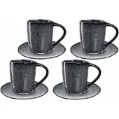 Leonardo MATERA Espresso Set anthrazit 8-teilig