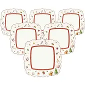 Villeroy & Boch Frühstücksteller "Frühstücksteller Toys Delight 22 x 22 cm 6er Set bunt"