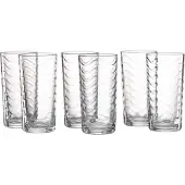 Ritzenhoff & Breker Longdrinkglas "Longdrinkgläser WAVE 250 ml 6er Set transparent"