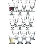 La Rochère France Gläser-Set "Wein- und Wassergläserset Biene Abeille 18er Set transparent" Spülmaschinengeeignet