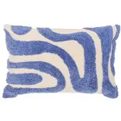 Fonq Wave Zierkissen 40 x 60 cm - Blau