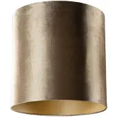 QAZQA Samtlampenschirm Bronze mit goldener Innenseite 40/40/40