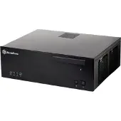 Silverstone SST-GD04B, HTPC, PC, Aluminium, SECC, DTX,Micro-ATX,Mini-ITX, Schwarz, 1x 120 mm,2x 120 mm