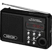 Sencor SRD 215 B, Analog, FM, 88 - 108 MHz, 2 W, Schwarz, 230 V