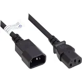 GOOD CONNECTIONS Kaltgeräteverlängerung an C13 schwarz 5m