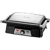 Concept GE2005, Schwarz, Edelstahl, Tisch, Drehregler, Rost + Blech, 278 x 170 mm, 220 - 240 V