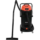 YATO YT-85710, 2400 W, Trocken&Nass, Beutellos, 70 l, HEPA, Schwarz, Rot