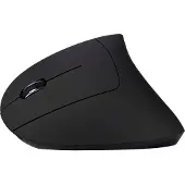 Inter-Tech KM-206L, Linkshändig, Vertikale Ausführung, Optisch, RF Wireless, 1600 DPI, Schwarz, Weiß