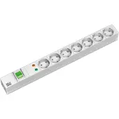 Bachmann 19" Steckdosenleiste 7-fach mit ÜS mit Schalter