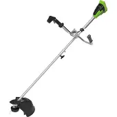 Greenworks GR2105707, Rasentrimmer, Nylonschnur, U-Griff, 2 mm, Grün, 40 cm
