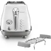 De'Longhi De’Longhi CTOC2103.W, 2 Scheibe(n), Weiß, Edelstahl, Tasten, Niveau, Drehregler, 900 W, 220 - 240 V