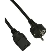 Akyga Server power cable AK-UP-01 IEC C19 CEE 7/7 250V/50Hz 1.8m Schwarz 1 8 m CEE7/7 C19-Koppler