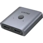 UNITEK V1127A, HDMI, 2x HDMI, 3840 x 2160 Pixel, Grau, Aluminium, 4K Ultra HD
