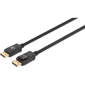 Manhattan St/st V1.2 Displayport-kabel 0.5 M