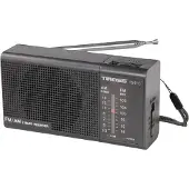 Cmt Tiross Mini Portable Radio mit Batterien Schwarz