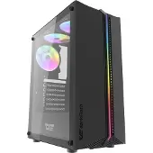 Darkflash DK151, Midi Tower, PC, Schwarz, ATX, ITX, micro ATX, ABS, Gehärtetes Glas, 16 cm
