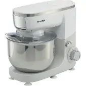 Gorenje MMC1005W, 4,8 l, Grau, Edelstahl, Weiß, Tasten, Drehregler, Schlagen, Mischung, Schleifen, Kneten, Mixen, 1,1 m, Engine lock