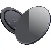 Crong , Qi Induktionslader 15 W Glas PowerSpot, schnell, Schwarz