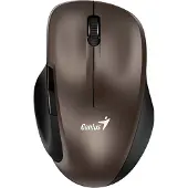 Genius Ergo 8200S Maus, kabellos, optisch, 1200 dpi, 5 Tasten, geräuscharm, BlueEye-Sensor, USB, Schokoladenfarbe