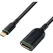 Microconnect MC-USBCDP-A, 0,2 m, USB Typ-C, DisplayPort, Stecker, Buchse, Gerade