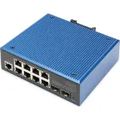 Digitus Industrieller 8+2-Port L2 managed Gigabit Ethernet PoE Switch, Managed, L2, Gigabit Ethernet (10/100/1000), Vollduplex