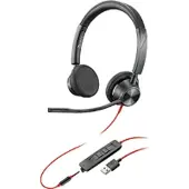 Poly Blackwire 3320 Kabelgebundenes Headset Headset Büro/Zentrale caller USB Typ C Schwarz