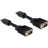 DeLOCK 2m VGA Cable, 2 m, VGA (D-Sub), VGA (D-Sub), Schwarz, Stecker/Stecker