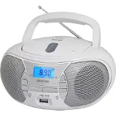 Sencor Radiorecorder Spt 2700 Wh mit CD, Bluetooth, MP3, 3W Leistung, weiß, 225x240x126 mm