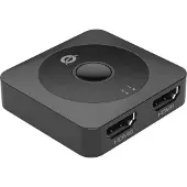 Conceptronic SELENE01B Bidirektionaler HDMI 2.0 Umschalter mit 2 Anschlüssen, 4K60Hz