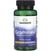Swanson Health , Graminex Flower Pollen Extract (Blütenpollen-Extrakt),aus Roggen,Kapseln 60 St Kapseln