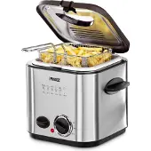 Princess Mini-Fritteuse und Fonduetopf 840 W 1,2 L Silber 182611