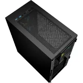 Gembird CCC-FC-4000, Tower, PC, Schwarz, ATX, ITX, micro ATX, Kohlenstoffstahl, Glas, Gaming