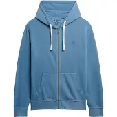 Superdry für Herren. M2014170A Klassischer Essential-Kapuzenpullover mit blauer Kapuze (M), Lässig, Baumwolle